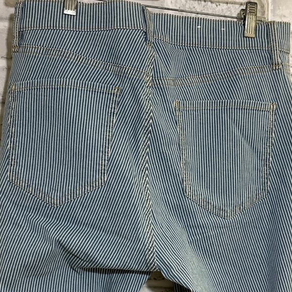 Dyndnm Kate womens Blue Striped Jeans, size 31 - Picture 8 of 12